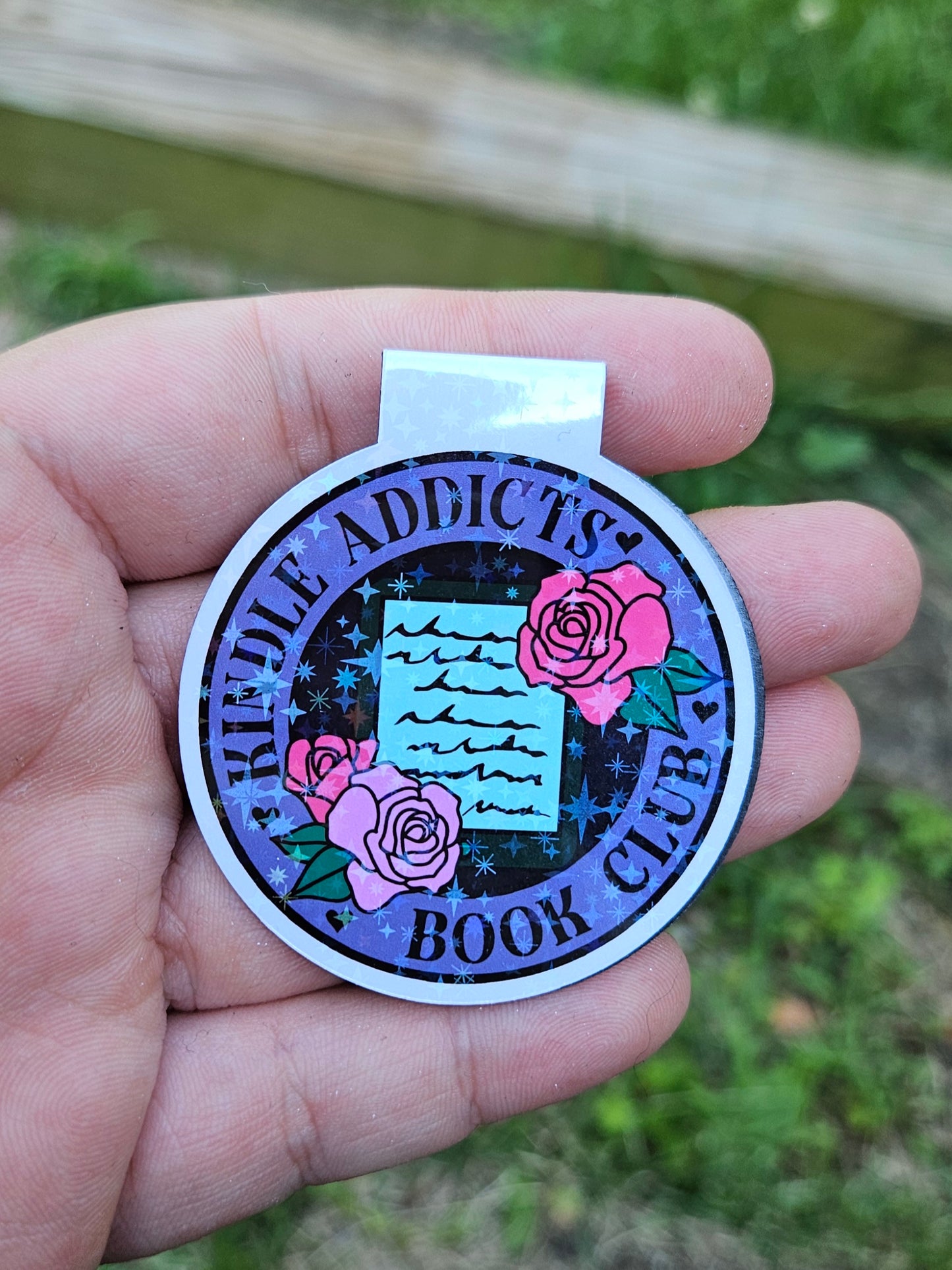Kindle Addicts Book Club Magnetic Bookmark