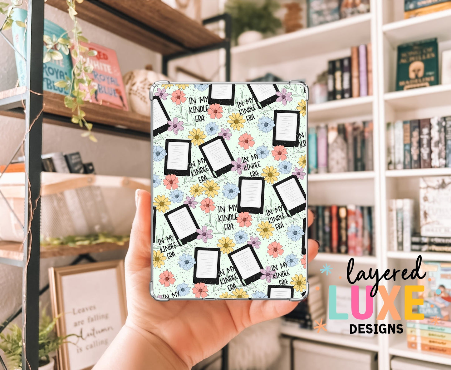 In My Kindle Era Pastel Daisies Kindle Insert