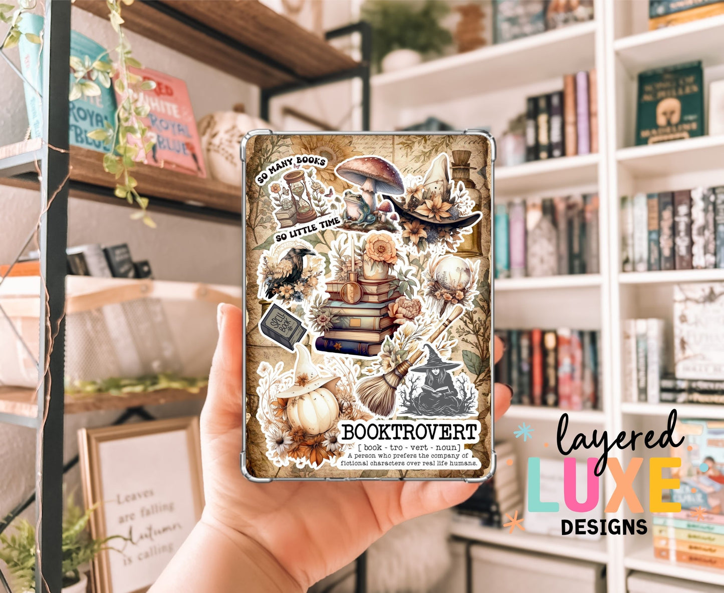 Witchy Booktrovert Kindle Insert