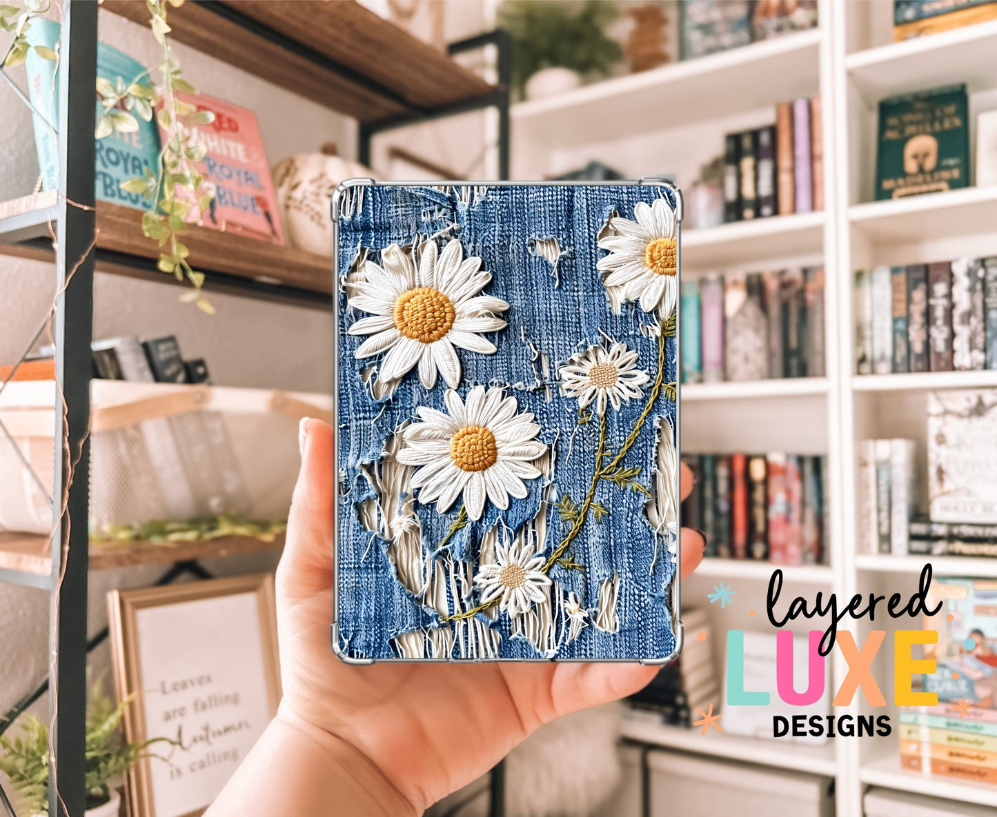 Denim Daisies Kindle Insert