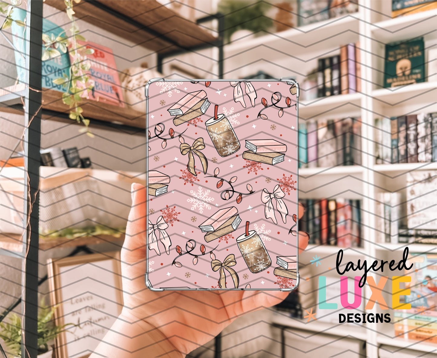 All I Want for Christmas is Books and Coffee Kindle Insert