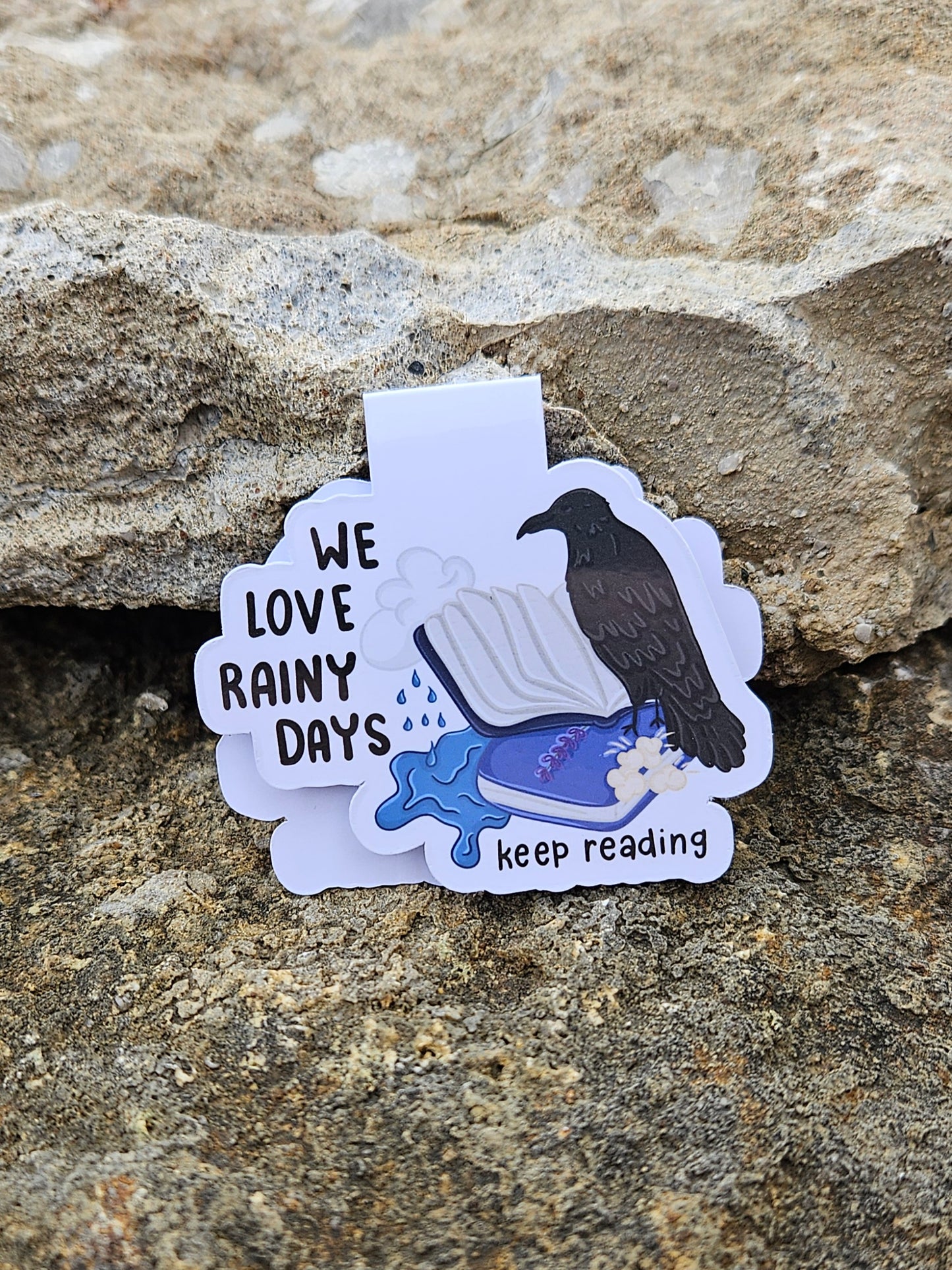We Love Rainy Days Magnetic Bookmark