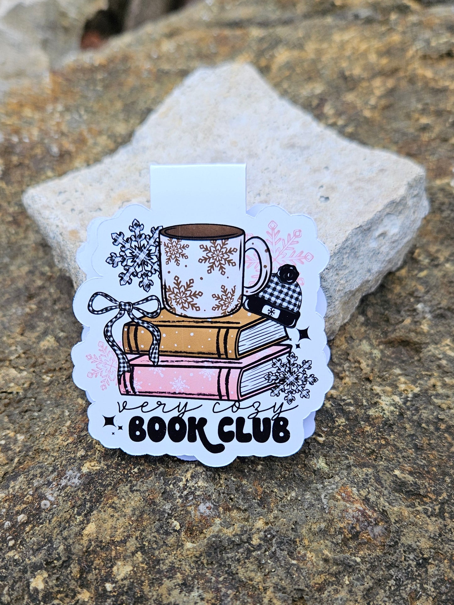 Very Cozy Book Club Magnetic Bookmark