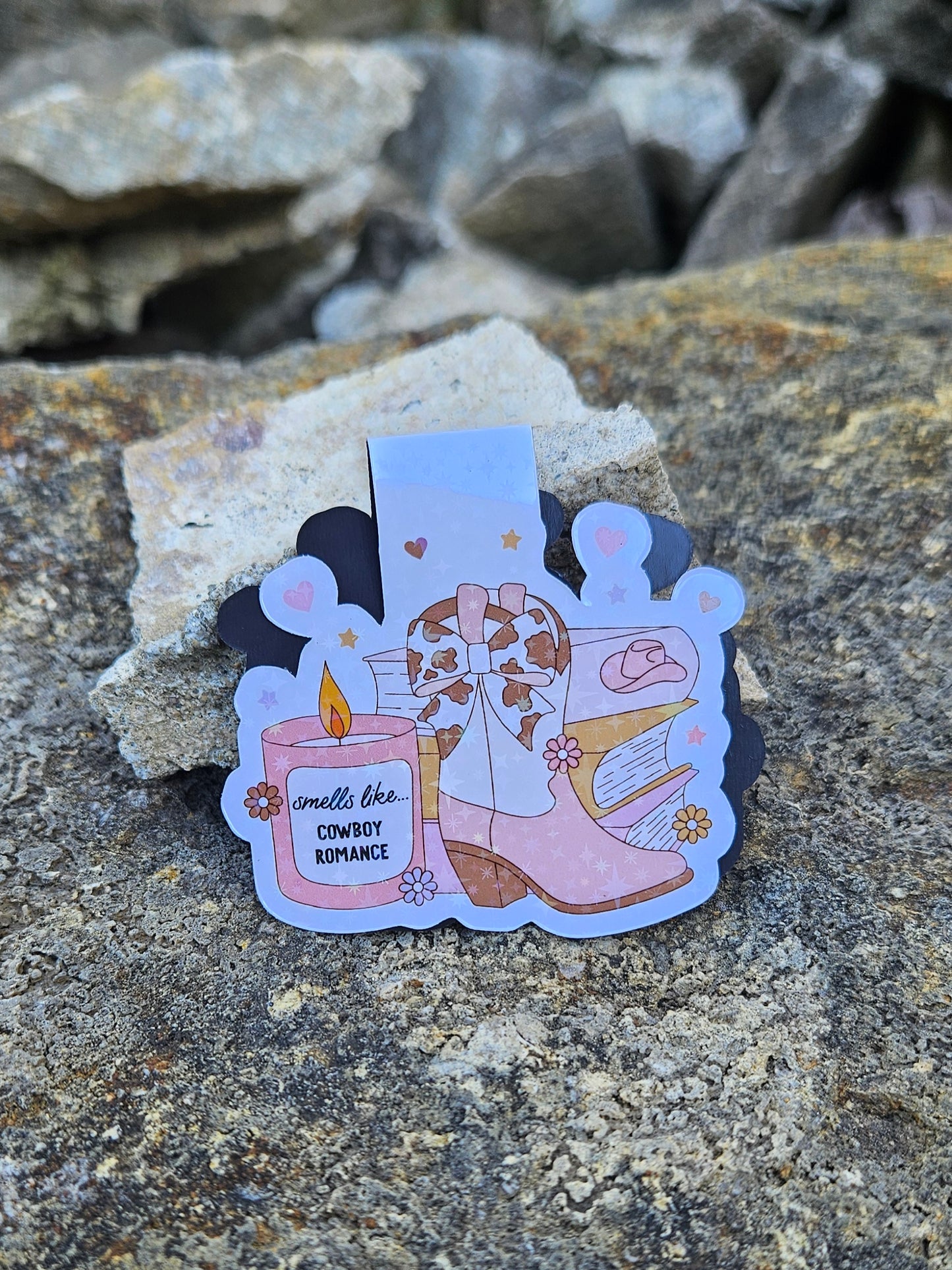 Smells Like Cowboy Romance Magnetic Bookmark