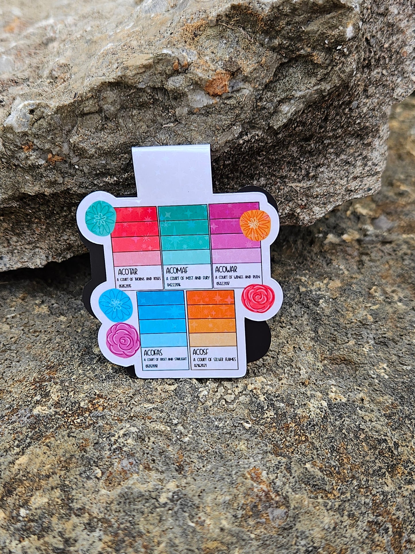 Acotar Color Pallette Magnetic Bookmark VIP