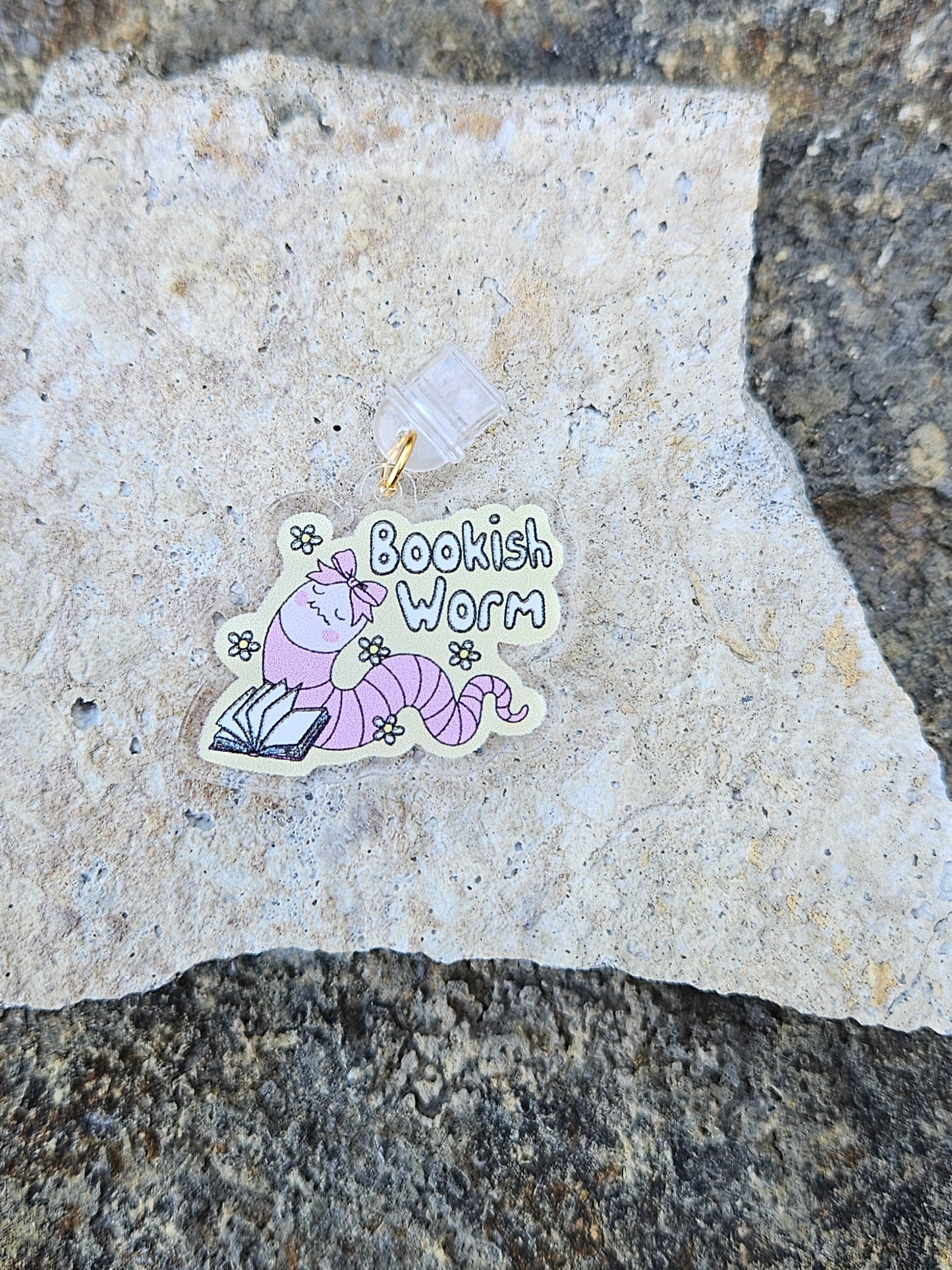 BOOKISH WORM KINDLE CHARM