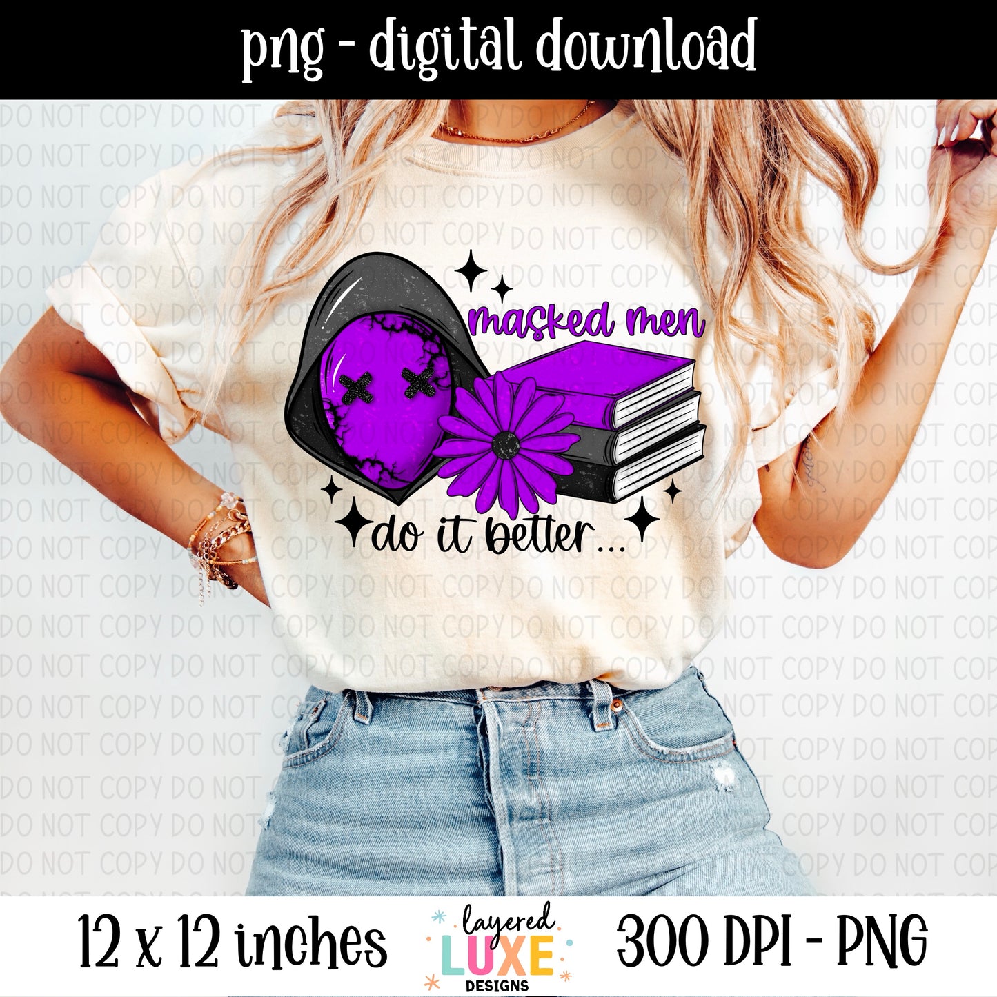 Masked Men 6 Piece Bundle PNG Files