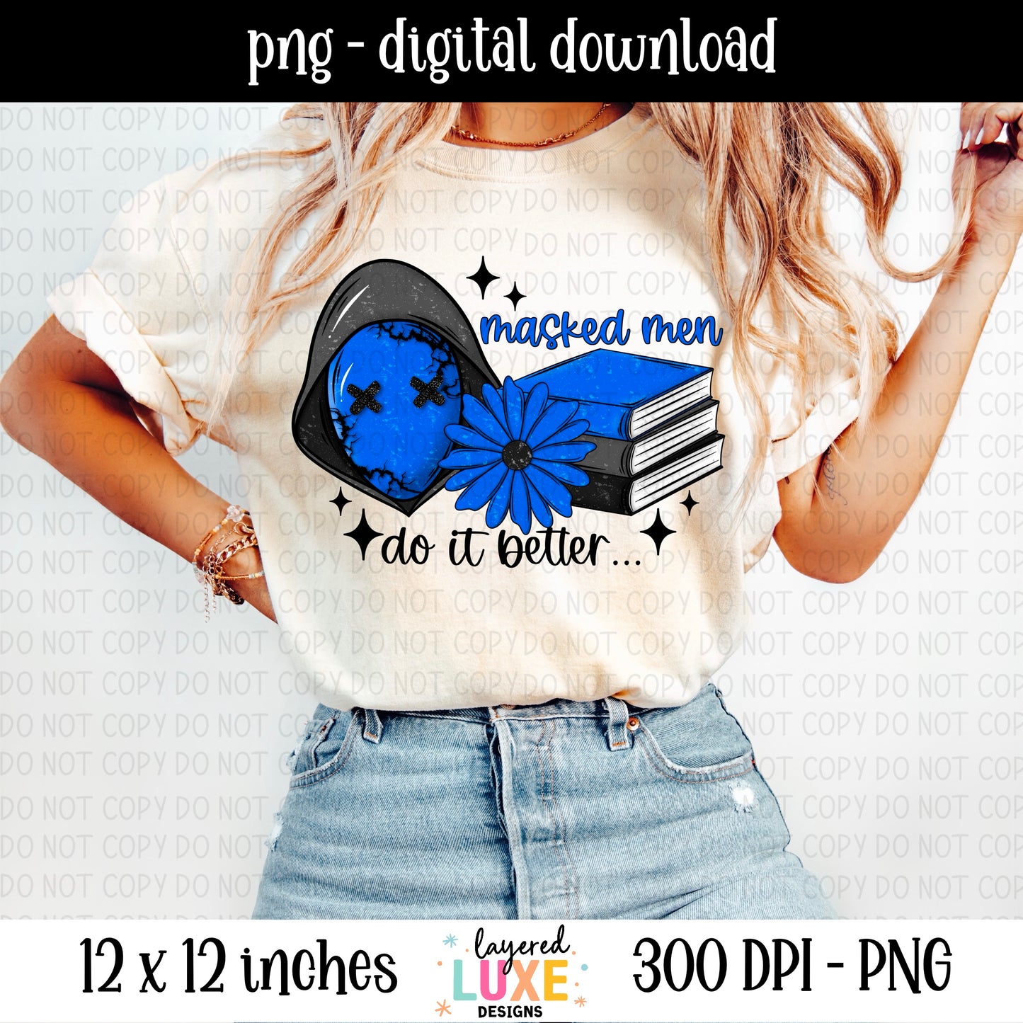 Masked Men 6 Piece Bundle PNG Files