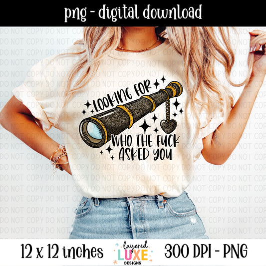 Looking For Who Asked You PNG File