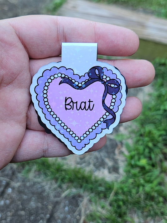Brat Magnetic Bookmark