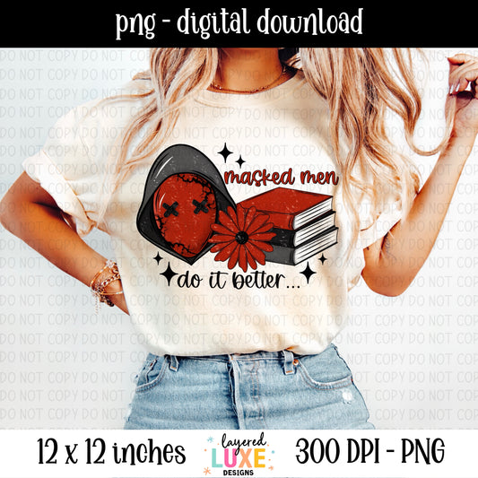 Masked Men 6 Piece Bundle PNG Files