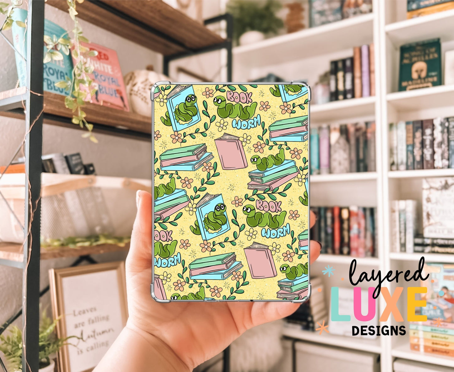 Book Worm New Kindle Insert