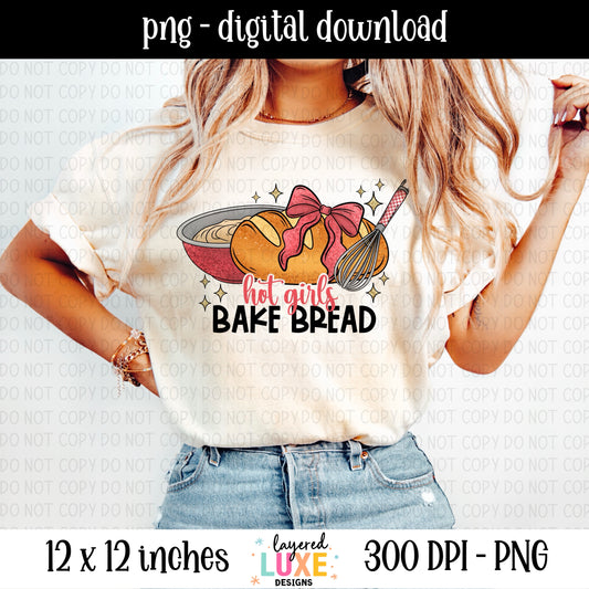 Hot Girls Bake Bread PNG File