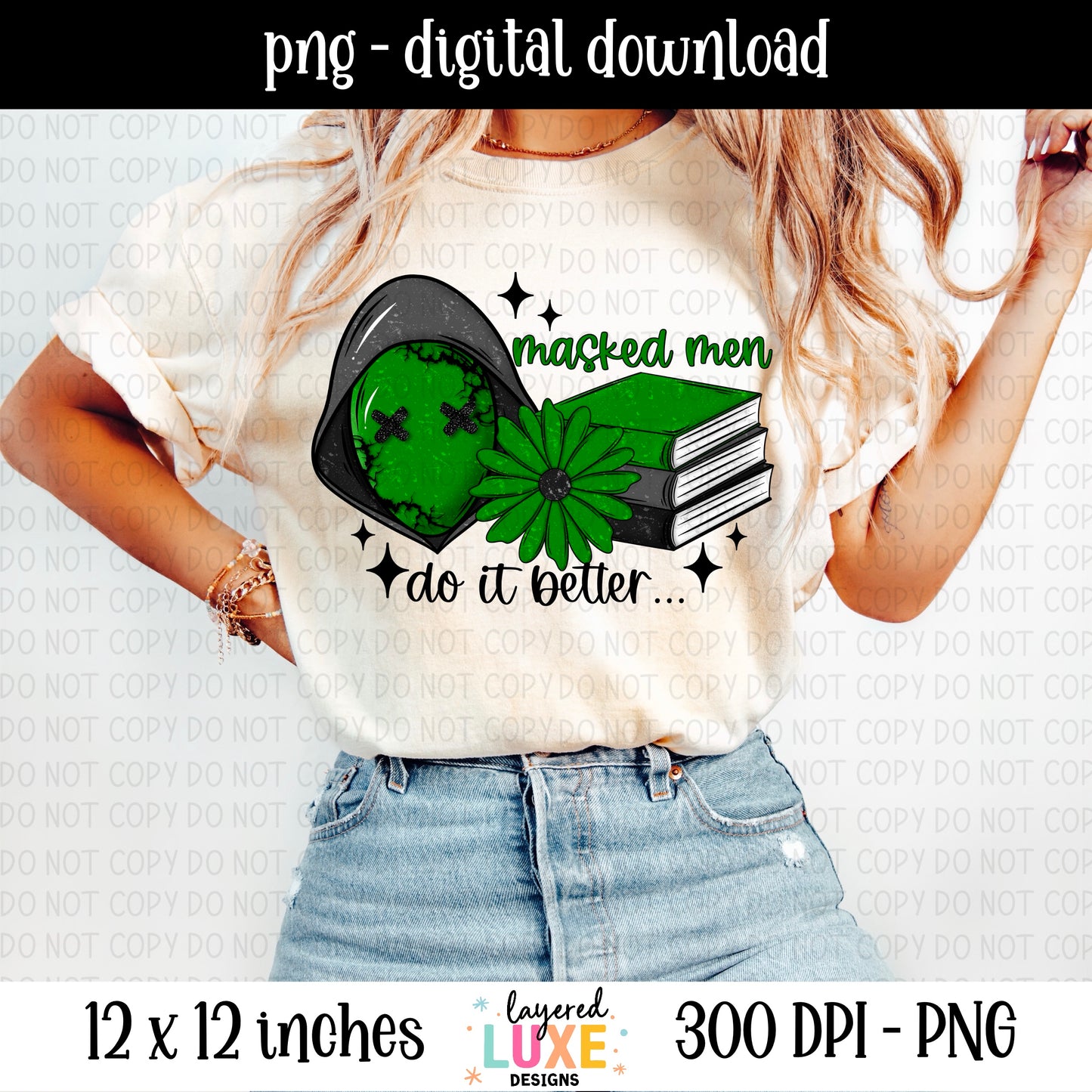 Masked Men 6 Piece Bundle PNG Files