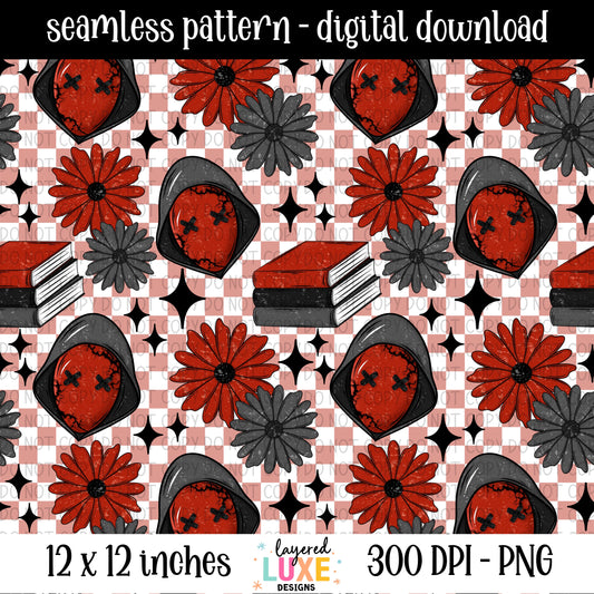 Masked Men 6 Piece Seamless Pattern