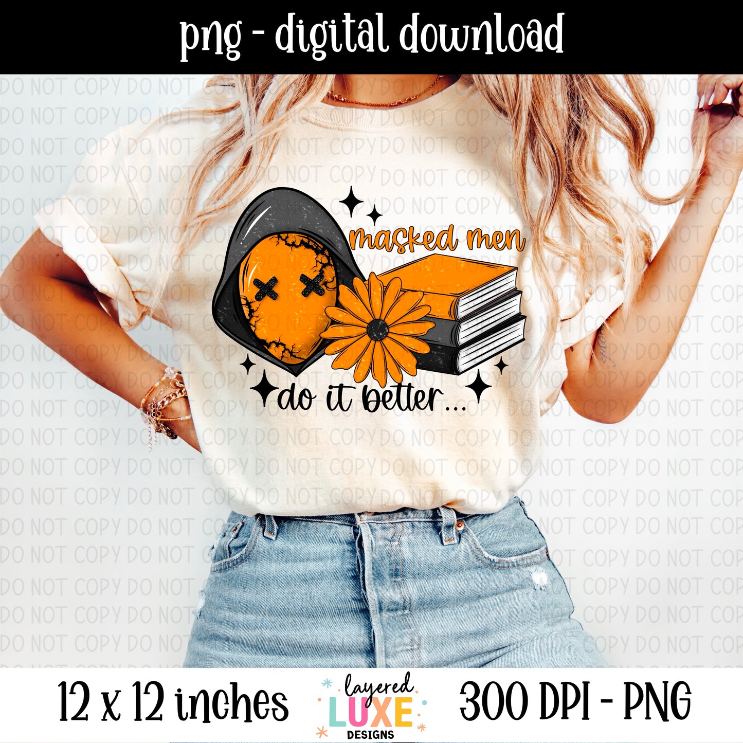 Masked Men 6 Piece Bundle PNG Files