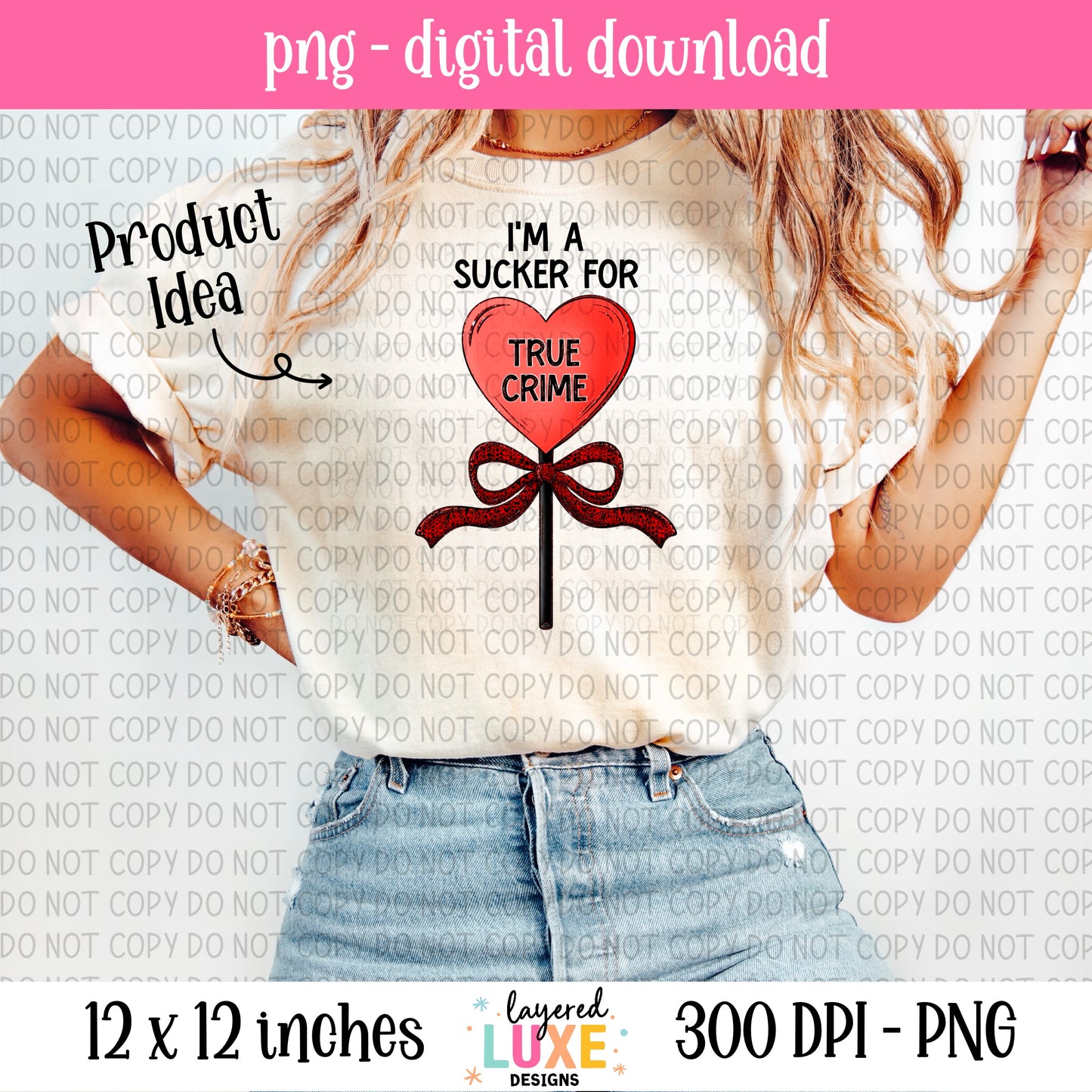 I'm A Sucker For True Crime PNG File