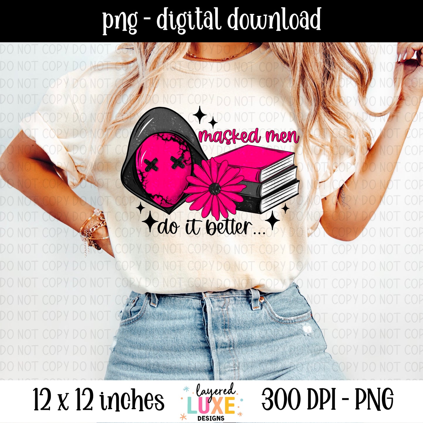 Masked Men 6 Piece Bundle PNG Files