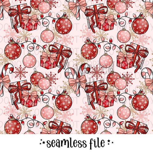 Merry Christmas Seamless File Digital Download