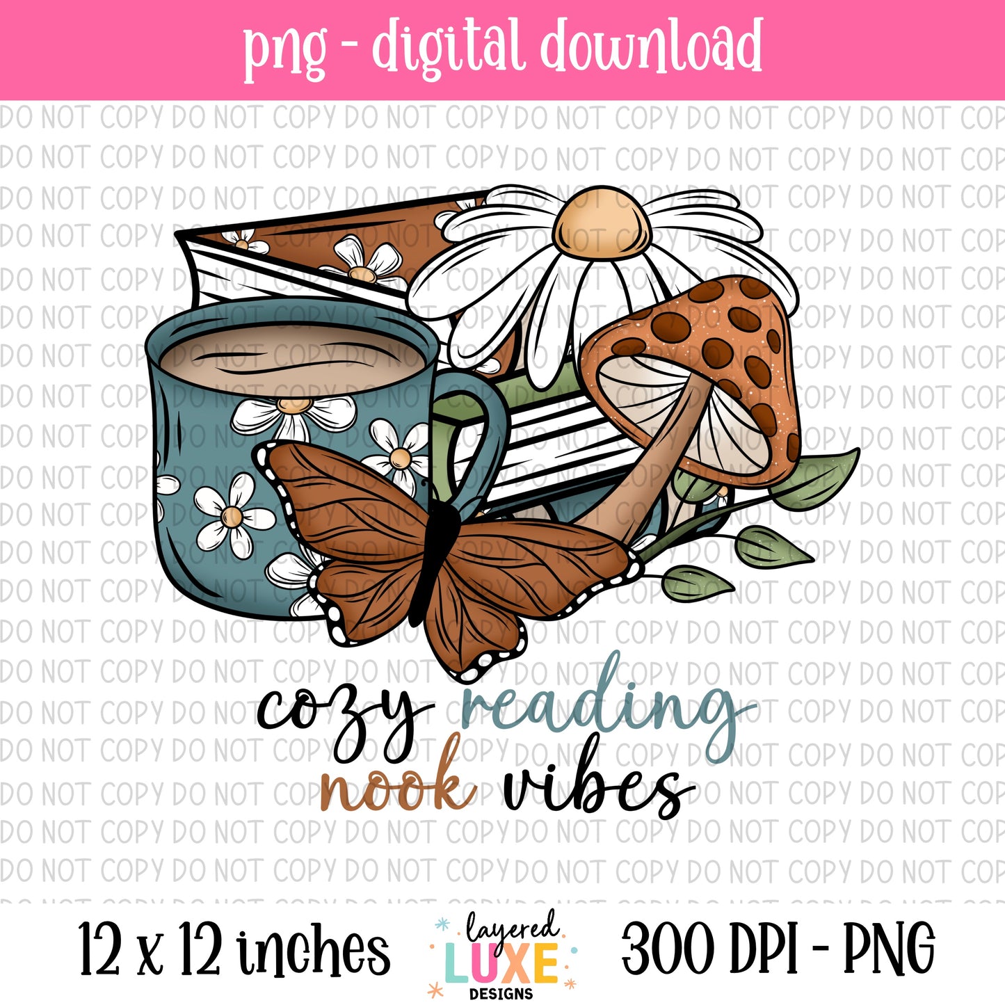 Reading Nook PNG Digital Download