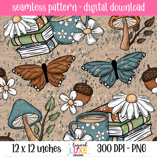 Reading Nook Seamless File Digital Download