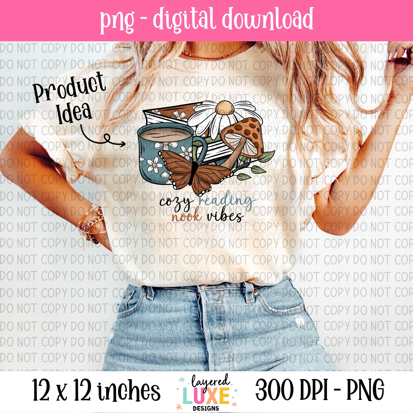 Reading Nook PNG Digital Download