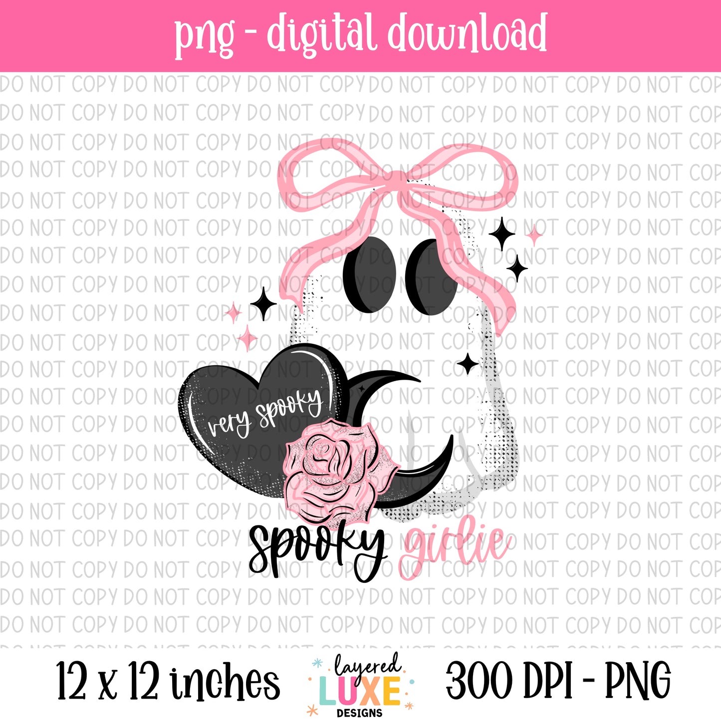 Spooky Girlie PNG Digital Download