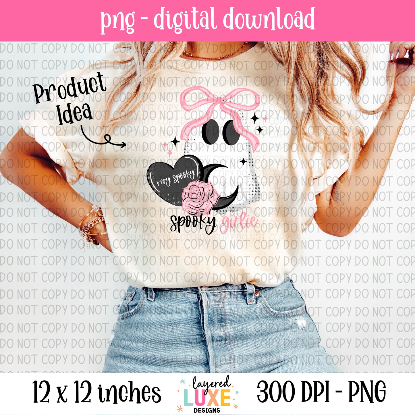 Spooky Girlie PNG Digital Download