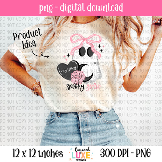 Spooky Girlie PNG Digital Download