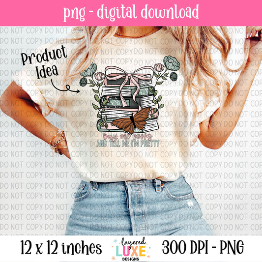 Buy Me Books PNG Digital Download