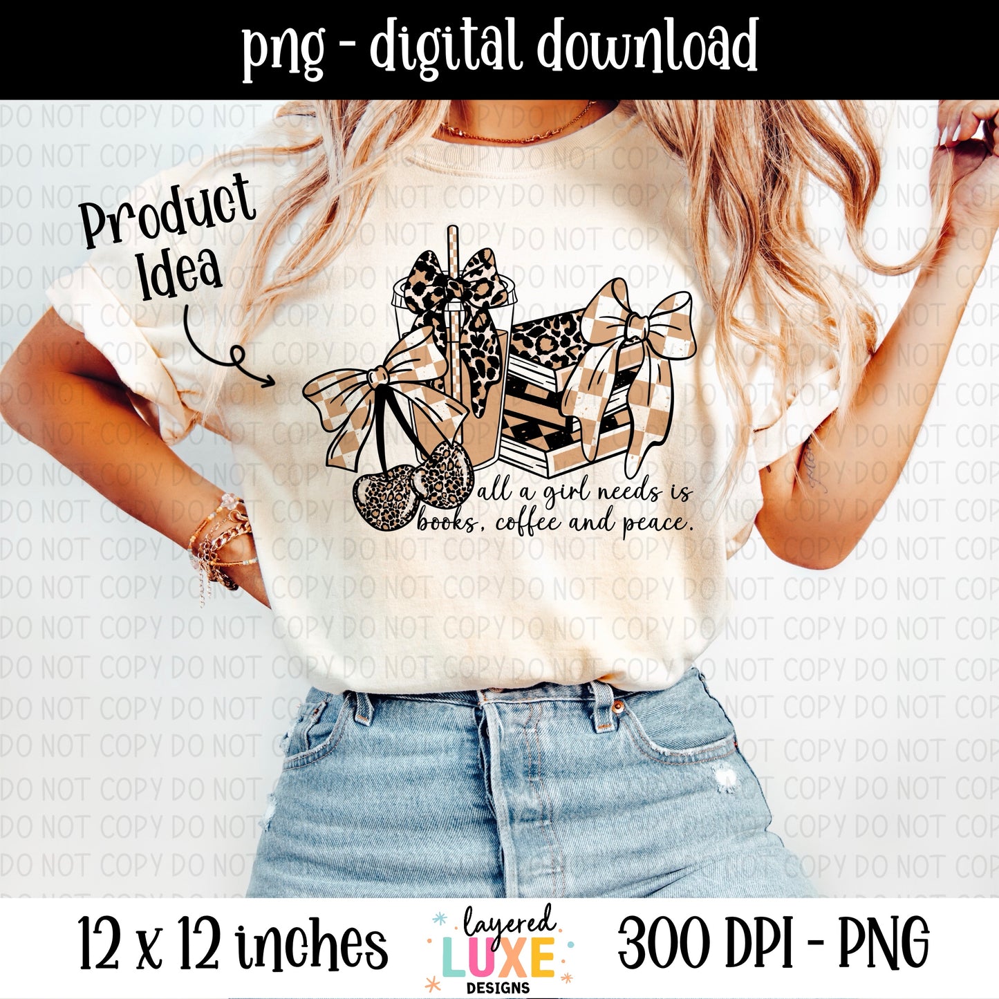 Books and Peace PNG Digital Download