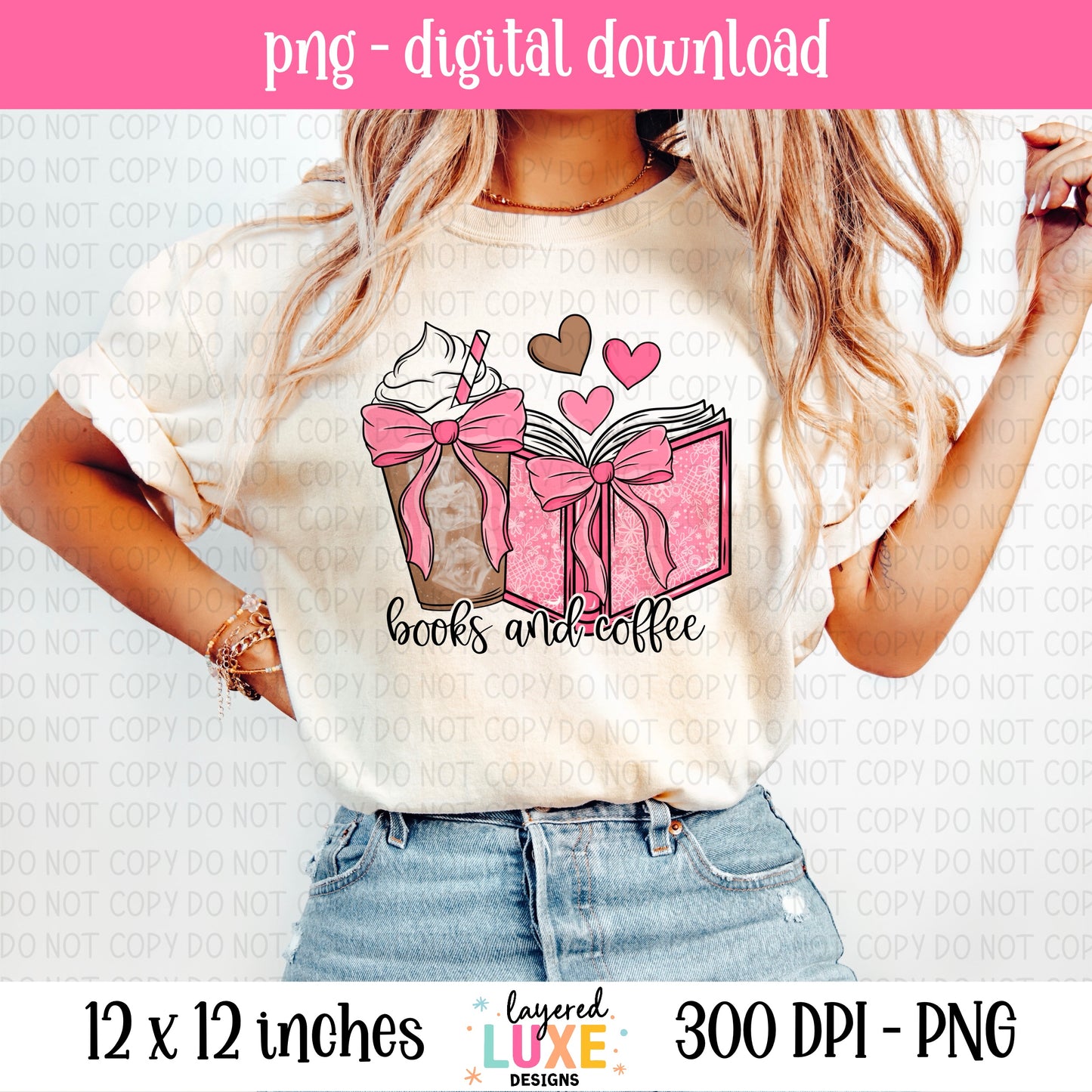 Books and Coffee PNG File