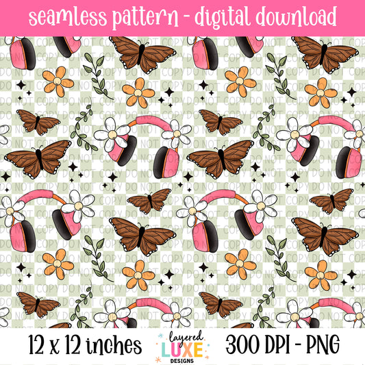 Audiobook Seamless Pattern