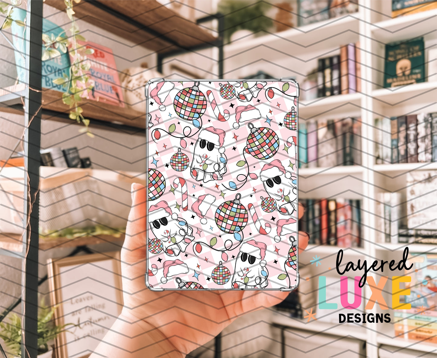 Disco Christmas Ghostie Kindle Insert