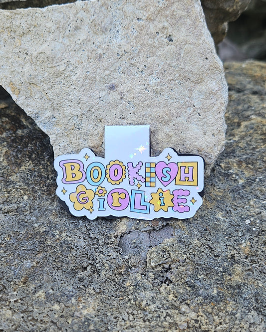 Bookish Girlie Patchwork Magnetic Bookmark