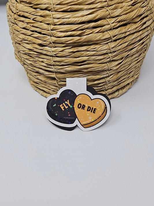 Fly or Die Magnetic Bookmark