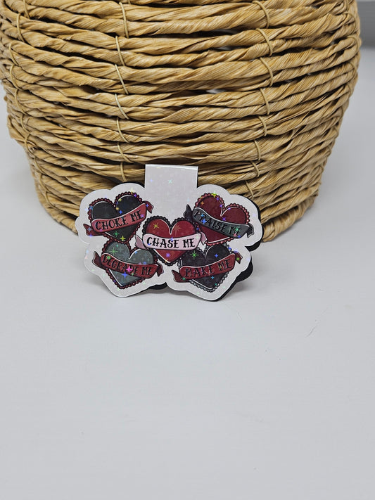 Naughty Hearts Magnetic Bookmark