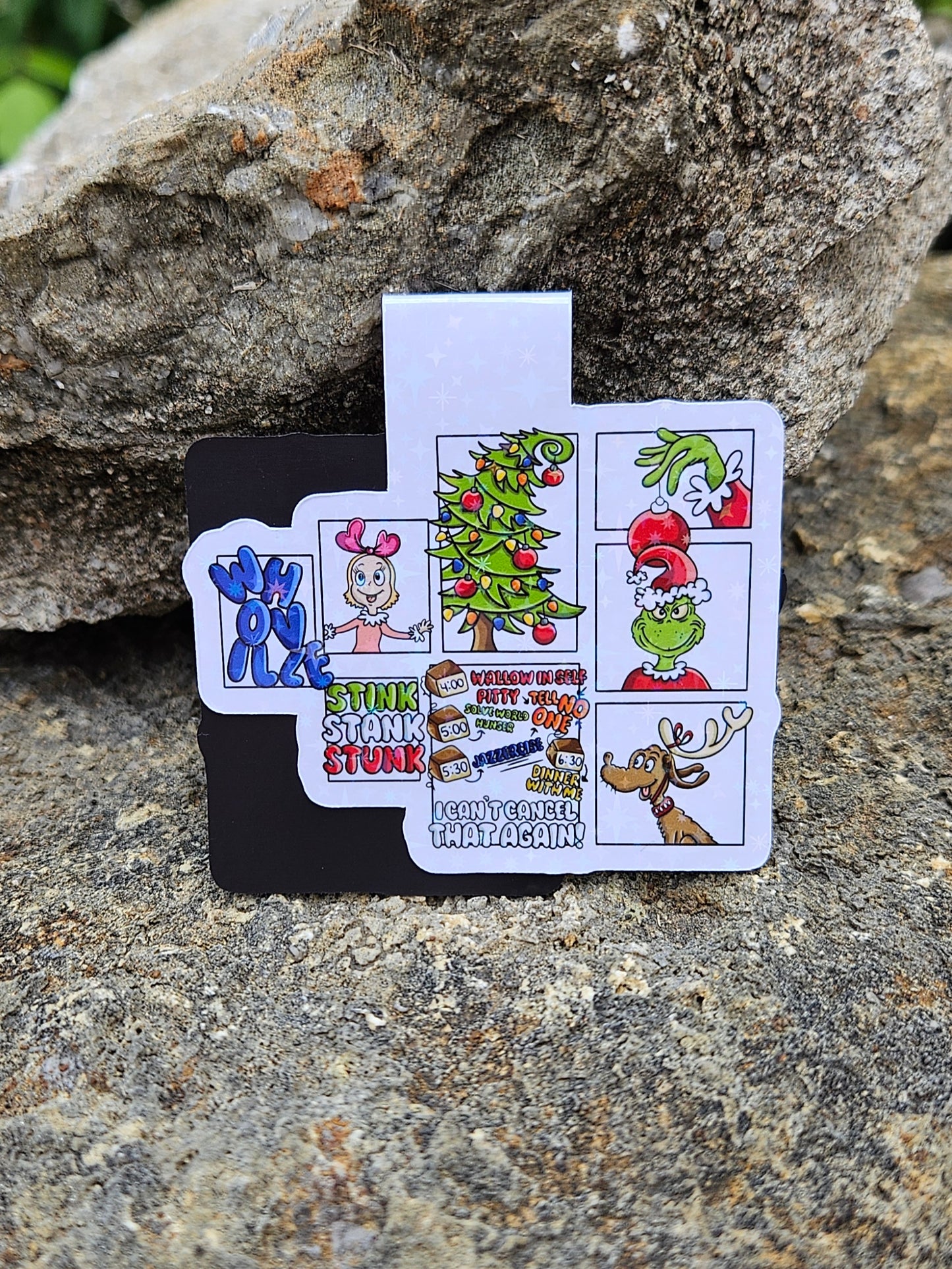 Dude Who Steals Christmas Magnetic Bookmark VIP
