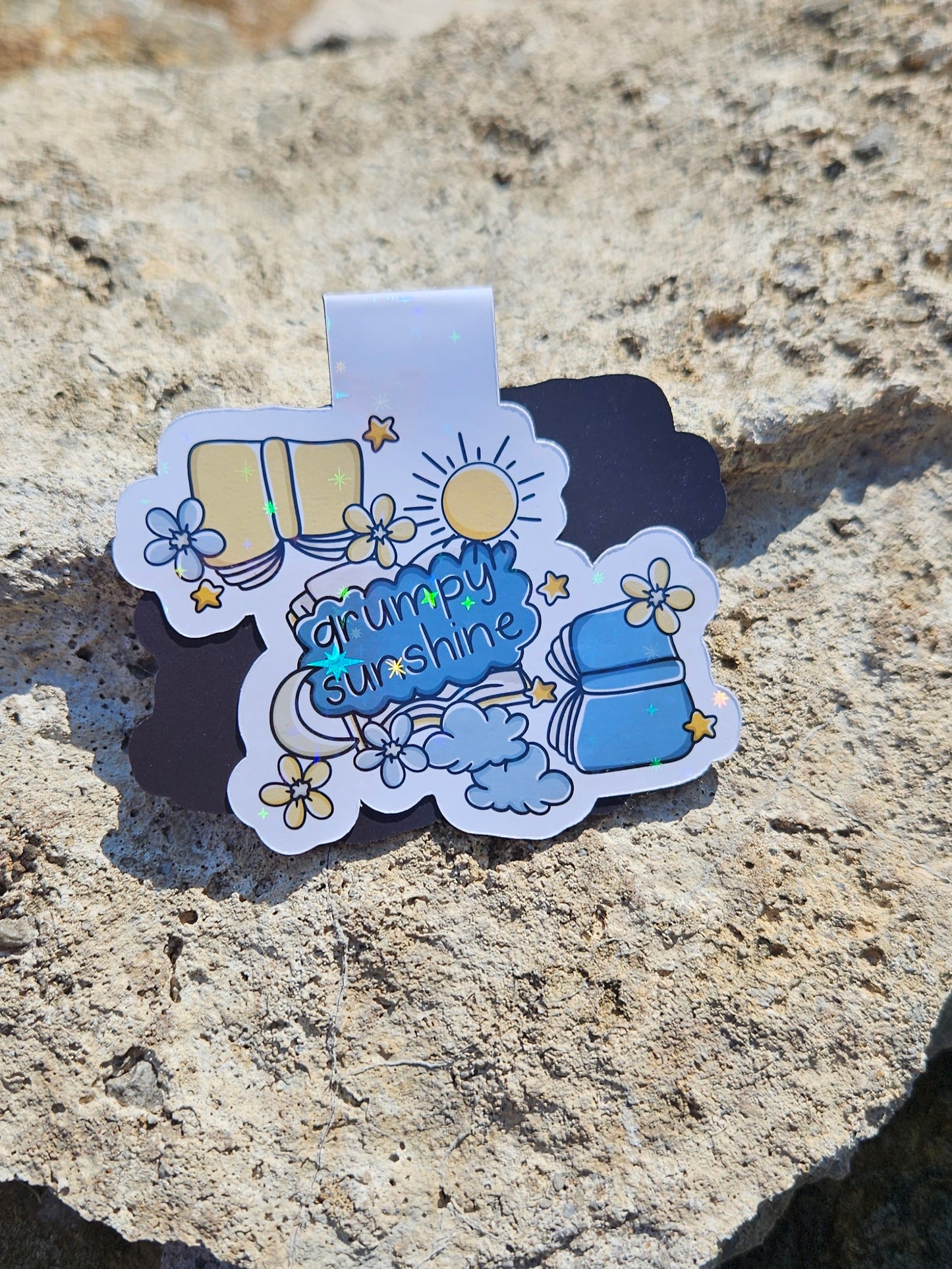 Grumpy Sunshine Trope Magnetic Bookmark