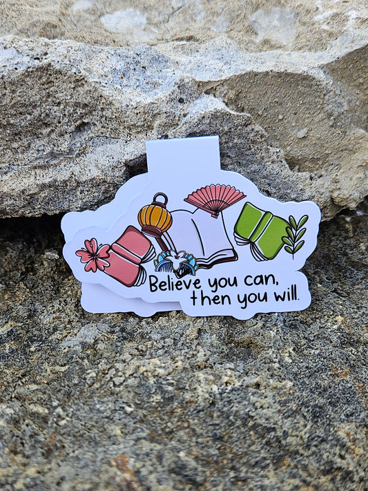 Believe You Can Magnetic Bookmark