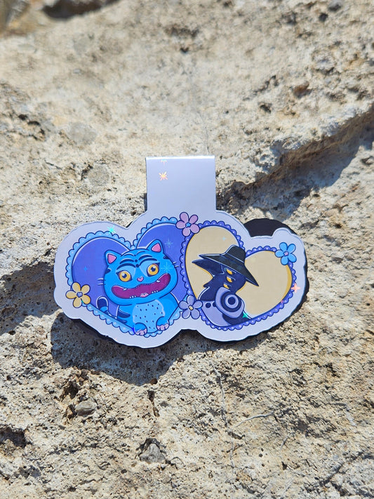 Derpy Cat Magnetic Bookmark VIP