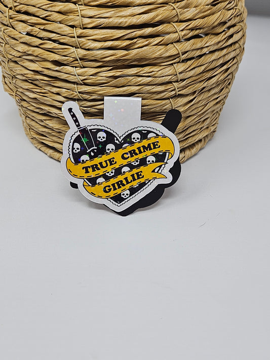 True Crime Girly Magnetic Bookmark