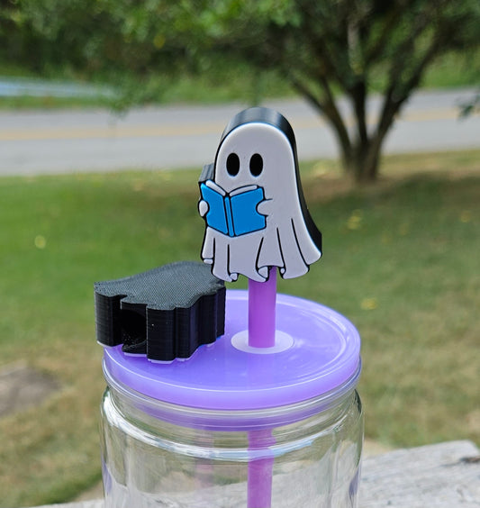 Lil Ghostie Dude - 3D Printed Straw Topper