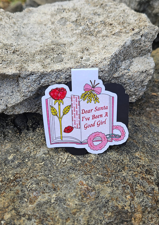 Dear Santa Good Girl Magnetic Bookmark
