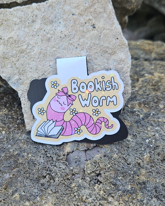 Bookish Worm Magnetic Bookmark