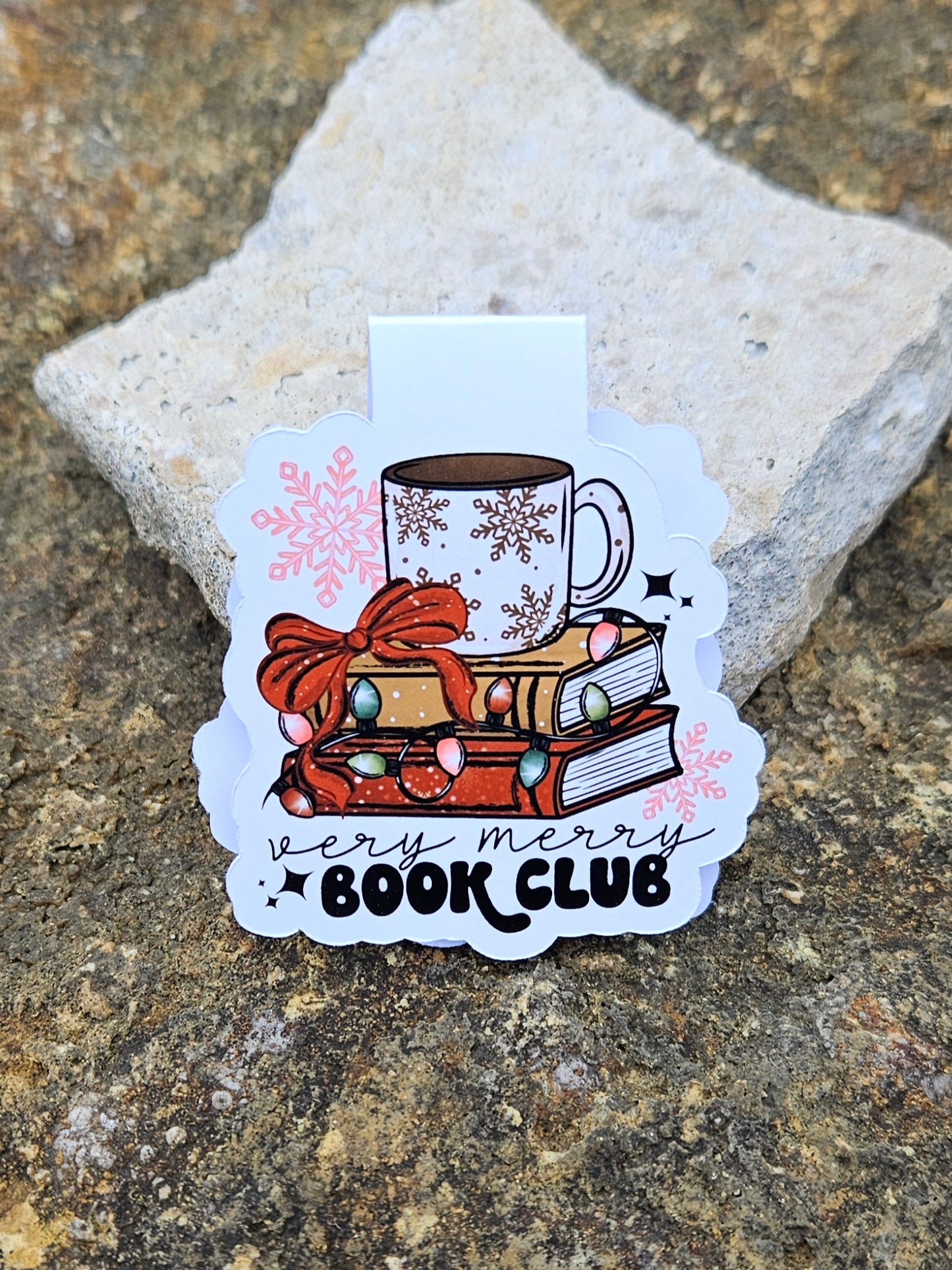 Very Merry Book Club Magnetic Bookmark