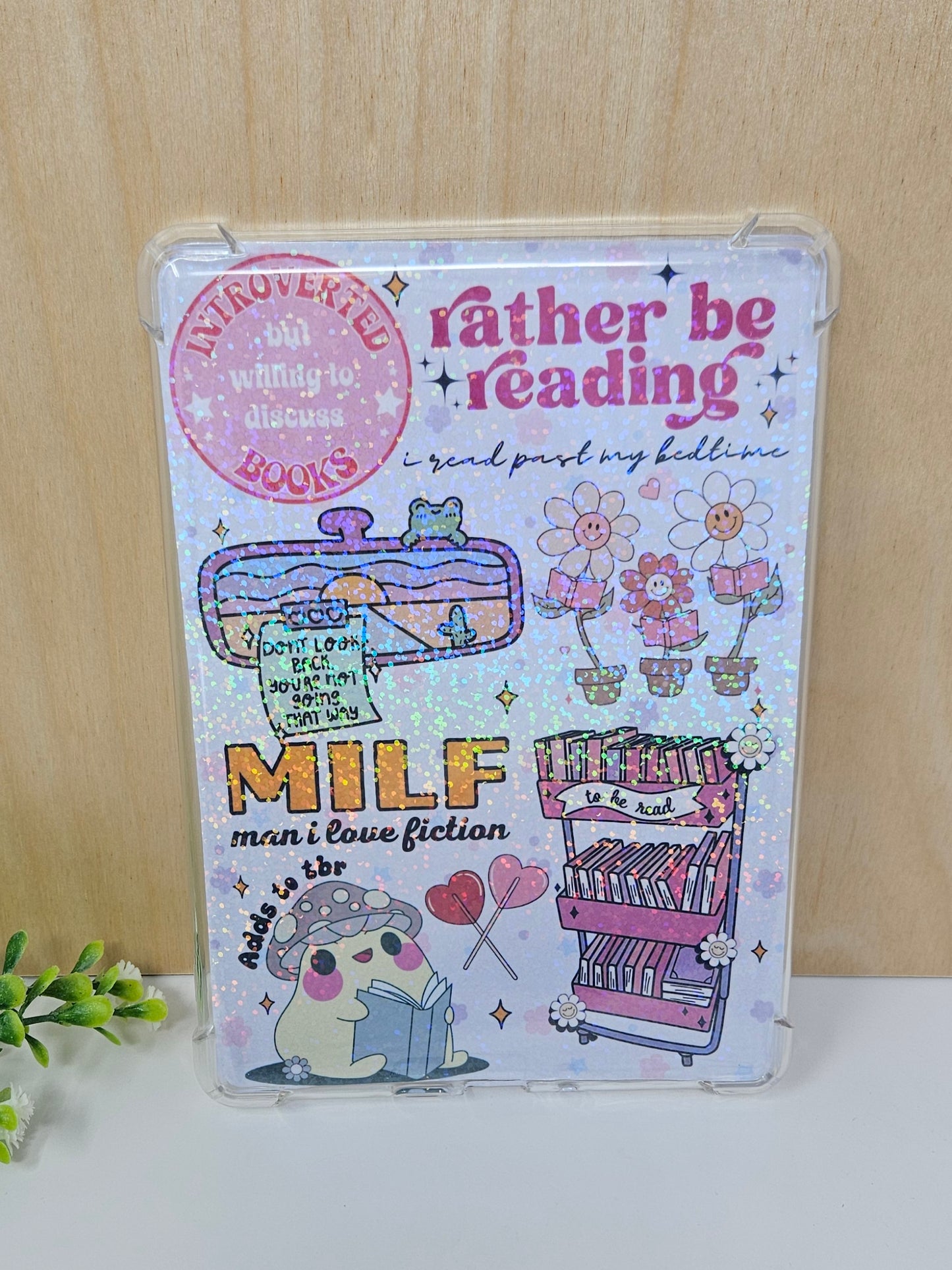 Rather Be Reading Collage Kindle Insert