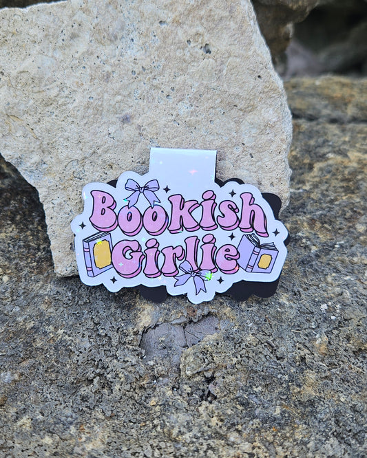 Bookish Girlie Books and Bows Magnetic Bookmark
