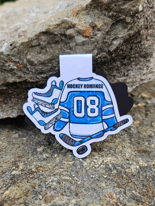 Hockey Romance Jersey Magnetic Bookmark