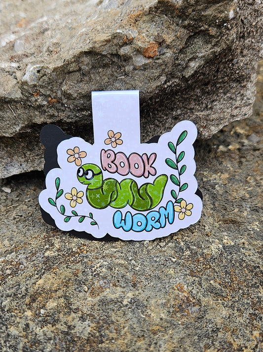 Book Worm New Magnetic Bookmark